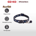 AZKO Paws N Tali Kalung Kucing Print Love - Hitam