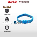 AZKO Paws N Tali Kalung Kucing Star Print - Biru