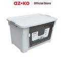 AZKO Stora 52X37X33 Cm Kotak Penyimpanan Dengan Roda - Putih