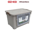 AZKO Stora 52X37X33 Cm Kotak Penyimpanan Dengan Roda - Krem Beige