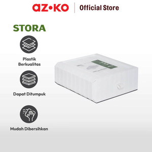AZKO Stora Laci Penyimpanan Stackable - Putih