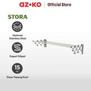 AZKO Stora 120 Cm Jemuran Baju Dinding Stainless Steel