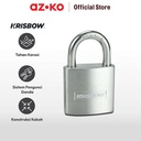 AZKO Krisbow 3.2 Cm Gembok Stainless Steel Brass Cylinder - Silver