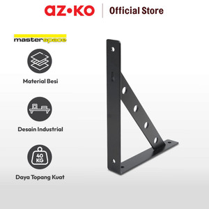AZKO Masterspace Siku Rak Heavy Duty - Hitam