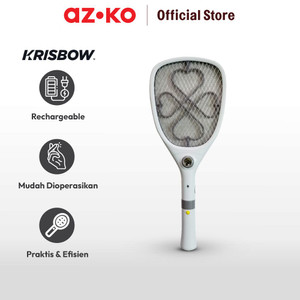 AZKO Krisbow Raket Nyamuk Rechargeable Dengan Soket