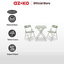 AZKO Soleil Lito Set Kursi & Meja Teras Lipat - Hijau