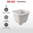 AZKO Clover Pot 17 Cm Alea Pot Tanaman - Ivory