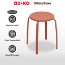 AZKO Soleil Bangku Metal - Merah Terracota