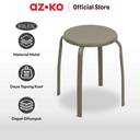 AZKO Soleil Bangku Metal - Cokelat