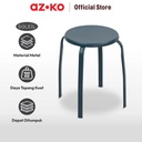 AZKO Soleil Bangku Metal - Biru Tua