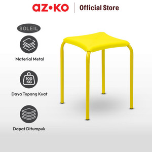 AZKO Soleil Bangku Metal Diamond - Kuning