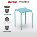 AZKO Soleil Bangku Metal Diamond - Biru