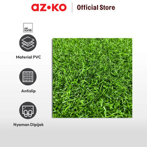 AZKO Arthome 2x1 Mtr Rumput Artifisial 3 Warna - Hijau