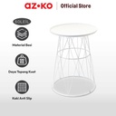 AZKO Soleil Othello Meja Teras Steel - Putih