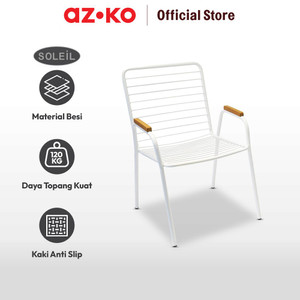 AZKO Soleil Othello Kursi Teras Steel - Putih