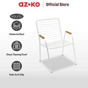 AZKO Soleil Othello Kursi Teras Steel - Putih
