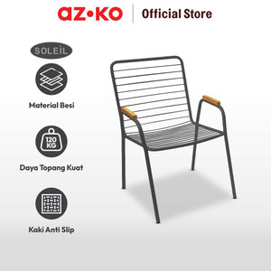 AZKO Soleil Othello Kursi Teras - Hitam