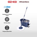 AZKO Proclean Set Alat Pel Putar Dengan Ember 2 In 1 - Biru