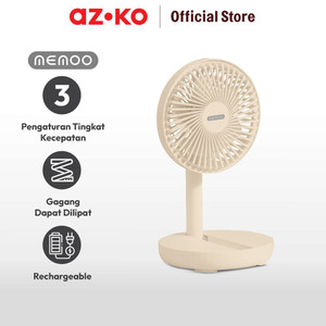 AZKO Memoo Kipas Angin Lipat Portable Rechargeable - Putih