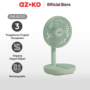 AZKO Memoo Kipas Angin Meja Lipat Rechargeable - Hijau