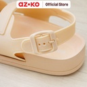 AZKO Ataru Ukuran 38 Sandal Wanita Double Strap - Krem Beige