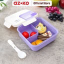 AZKO Ataru 1.1 ltr Wadah Makanan Square - Ungu