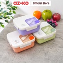 AZKO Ataru 1.1 ltr Wadah Makanan Square - Hijau