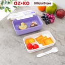 AZKO Ataru 1.1 ltr Wadah Makanan Rectangular - Ungu