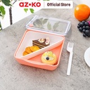 AZKO Ataru 1.2 ltr Wadah Makanan Spork Clip Gm - Coral