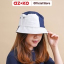 AZKO Ataru Topi Bucket Patches - Biru/Putih