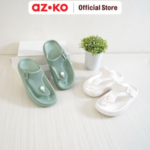 AZKO Ataru Ukuran 40 Sandal Jepit Thick Flip Flop - Putih