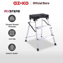 AZKO Fixsteps 65.4 Cm Tangga Lipat Aluminium 3 Steps