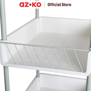 AZKO Stora Rak Troli 3 Tingkat Plastik - Hijau