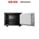 AZKO Krisbow 42x35x30 Cm Brankas Tahan Api Yb300ak - Hitam/Abu-Abu