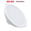 AZKO Krisbow Set 3 Pcs Runden Lampu Downlight Led 15 Watt 6500k 3pk