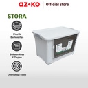 AZKO Stora 52X37X33 Cm Kotak Penyimpanan Dengan Roda - Putih