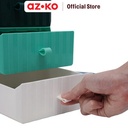 AZKO Stora Laci Penyimpanan Stackable - Biru Muda
