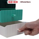 AZKO Stora Laci Penyimpanan Stackable - Putih