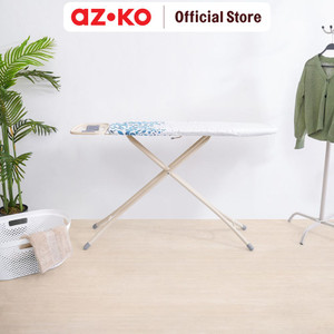 AZKO Stora 134.3X35X96 cm Meja Setrika Lipat Eucaelyptus