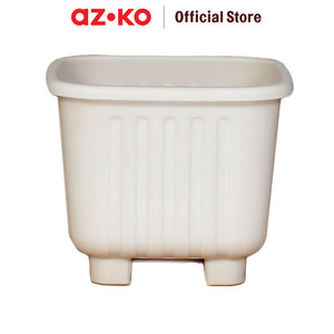 AZKO Clover Pot 17 Cm Alea Pot Tanaman - Ivory