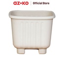 AZKO Clover Pot 17 Cm Alea Pot Tanaman - Ivory
