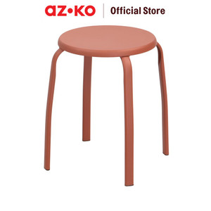 AZKO Soleil Bangku Metal - Merah Terracota