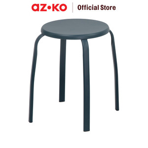 AZKO Soleil Bangku Metal - Biru Tua