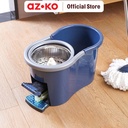 AZKO Proclean Set Alat Pel Putar Dengan Ember 2 In 1 - Biru