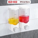 AZKO Krisbow 370 Ml Set 2 Pcs Dispenser Sabun Cair - Putih