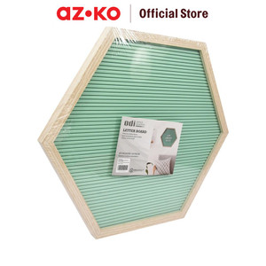AZKO Odi Papan Buletin Hexagon - Hijau