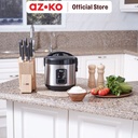 AZKO Kris 1 ltr Deluxe Rice Cooker - Silver