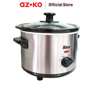 AZKO Kris 1.5 Ltr Slow Cooker - Silver