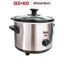 AZKO Kris 1.5 Ltr Slow Cooker - Silver