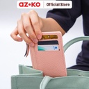 AZKO Ataru Dompet Kartu Dengan Zipper Pu - Pink